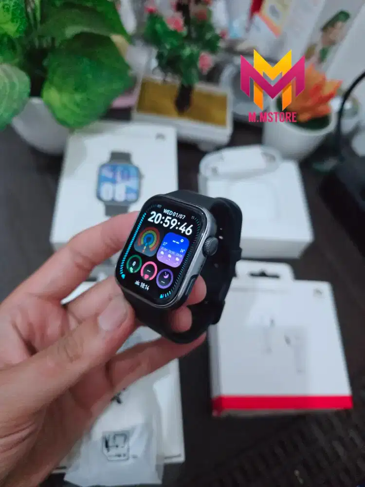 Huawei Watch Fit 4 Black Bonus FreeBuds SE 2 Mulus Fullset smartwatch