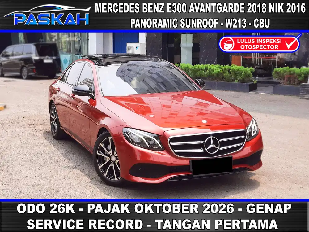 PAJAK=OKTOBER GENAP MERCY E300 Avantgarde 2017 Nik 2016 E 300 2017