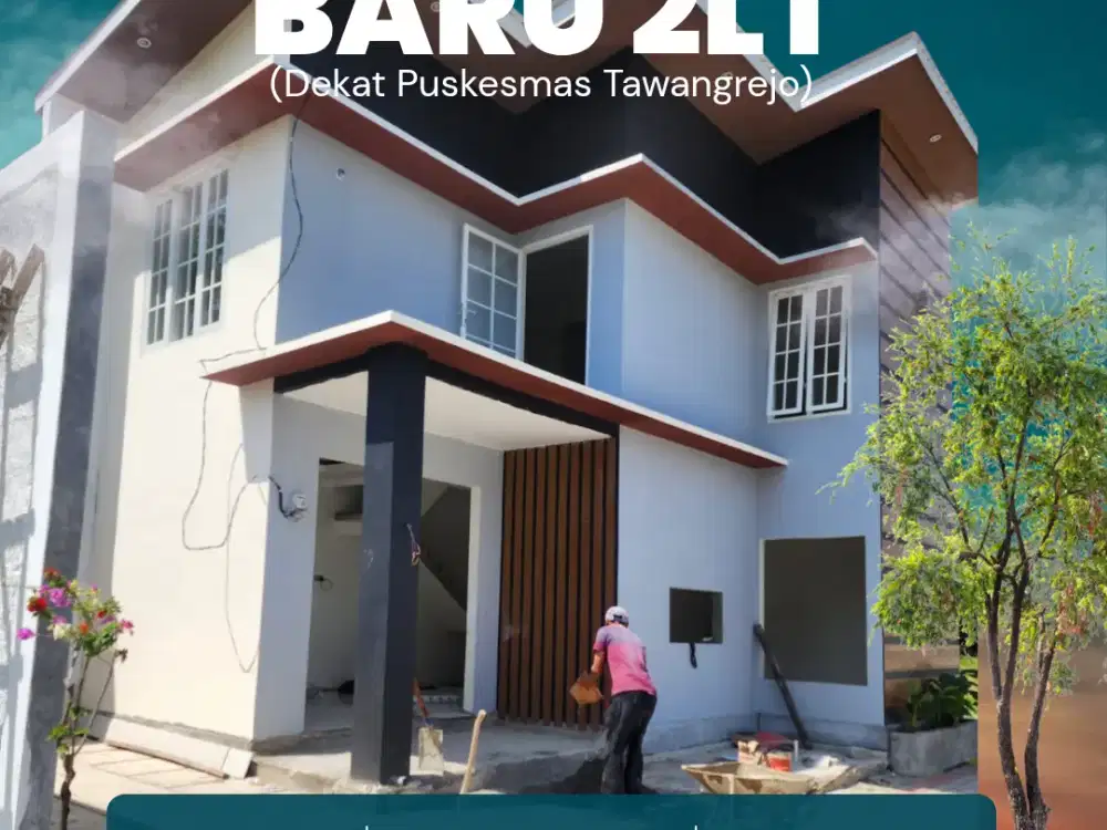 Dijual Rumah Baru 2lt dekat Puskesmas Tawangrejo Madiun