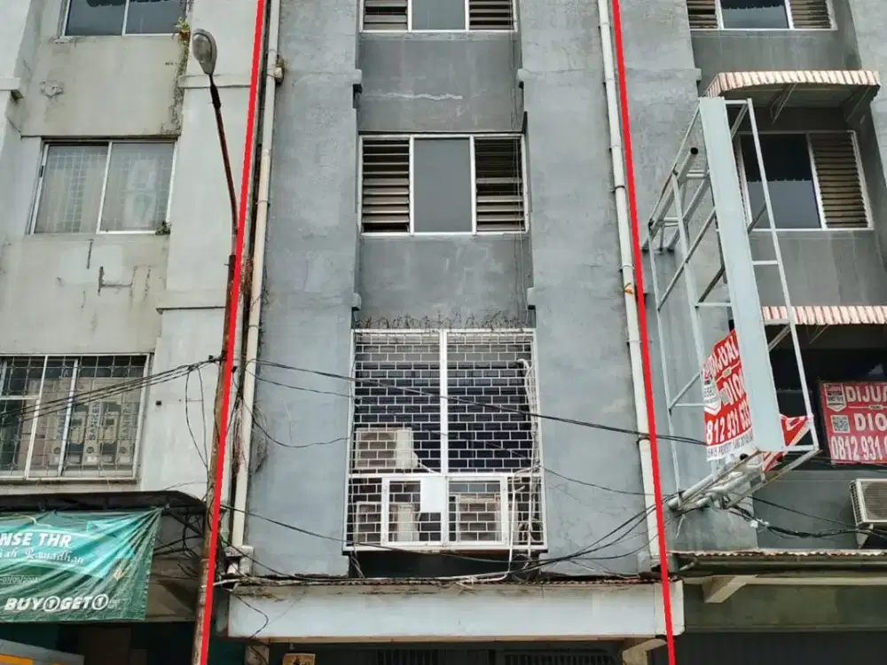 Dijual Lelang Ruko Jalan Pinangsia (Glodok Plaza) Mangga Besar, Tamansari - Jakarta Barat