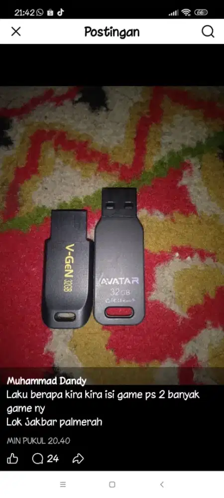 Flashdisk ps 2  no minus