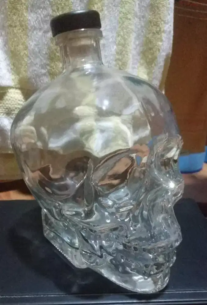 Botol bekas bentuk tengkorak