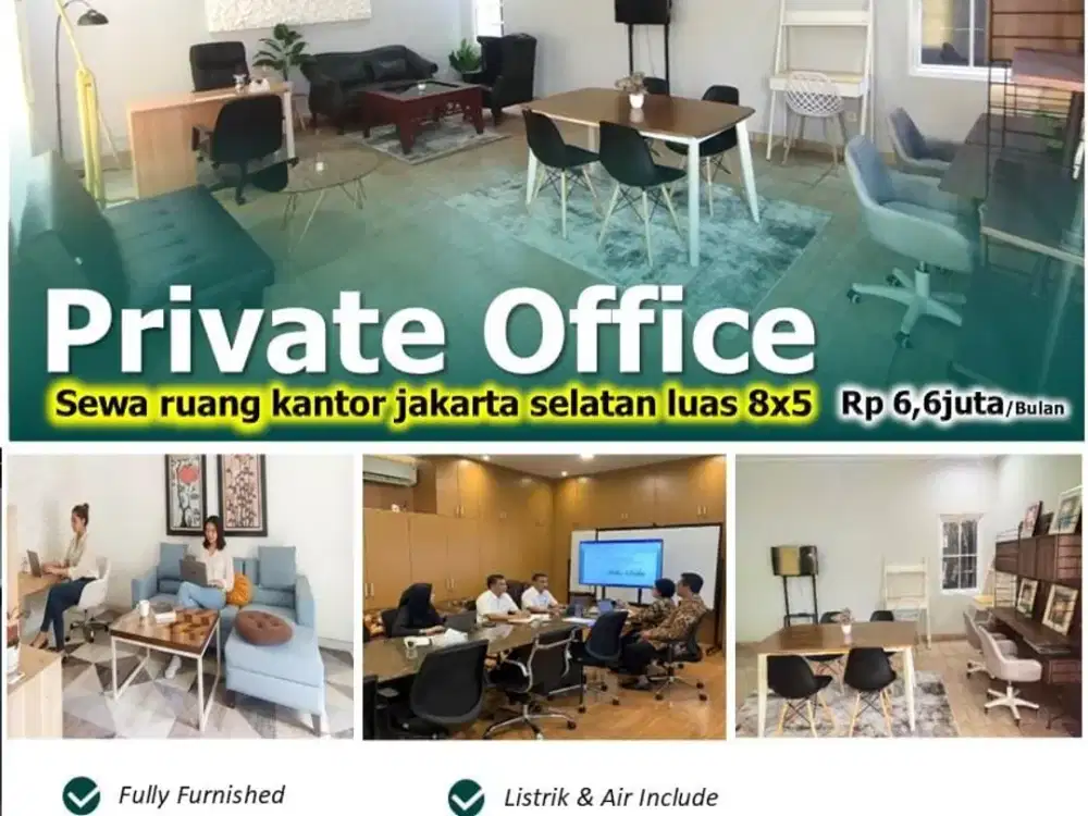 Disewakan kantor di cilandak, pondok labu, jakarta selatan, W Office workspace