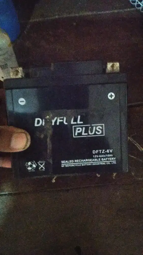 Aki dryplus 6 amper bekas vario 125