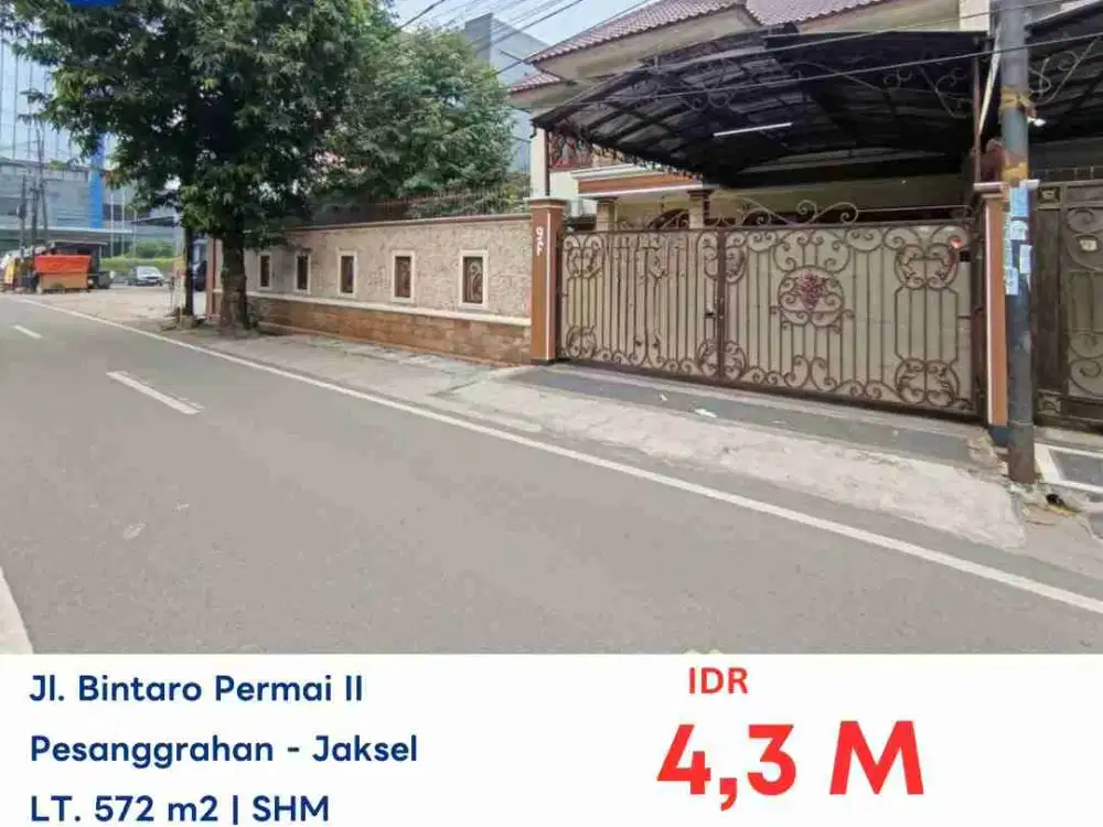 LELANG RUMAH DI BINTARO PERMAI II PESANĢGRAHAN JAKARTA SELATAN