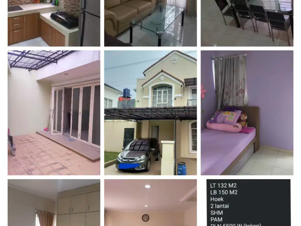 Sewa rumah karawaci luas cluster elit furnish lengkap