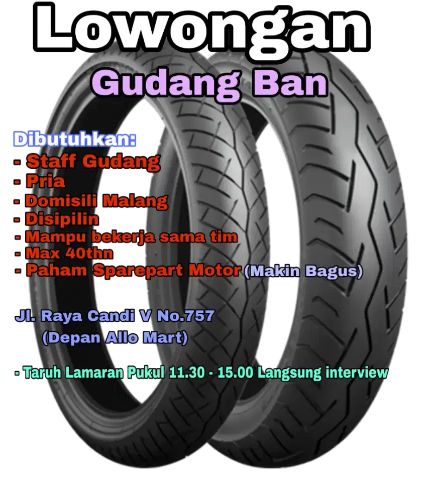 Dibutuhkan staff gudang