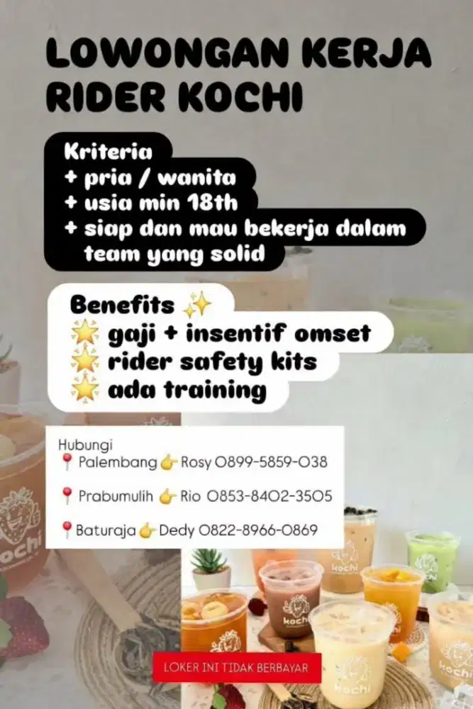LOKER(KOCHI PALEMBANG)