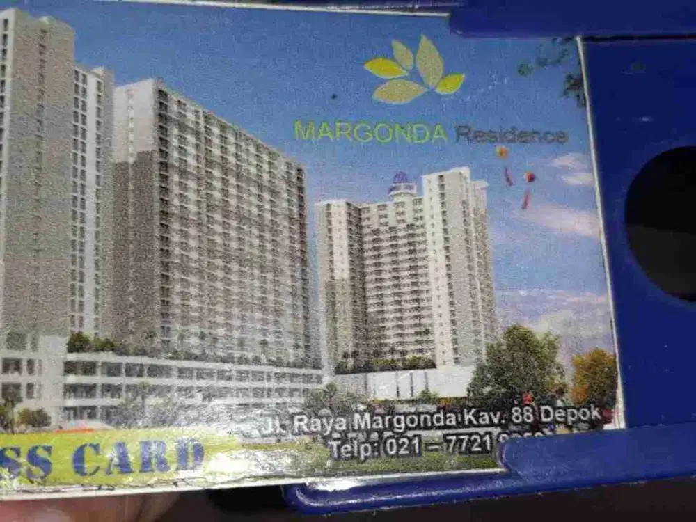 Apartemen Margonda Residence 3,  Margonda ,Depok, type 2BR, bonus fully furnished,fasilitas mal