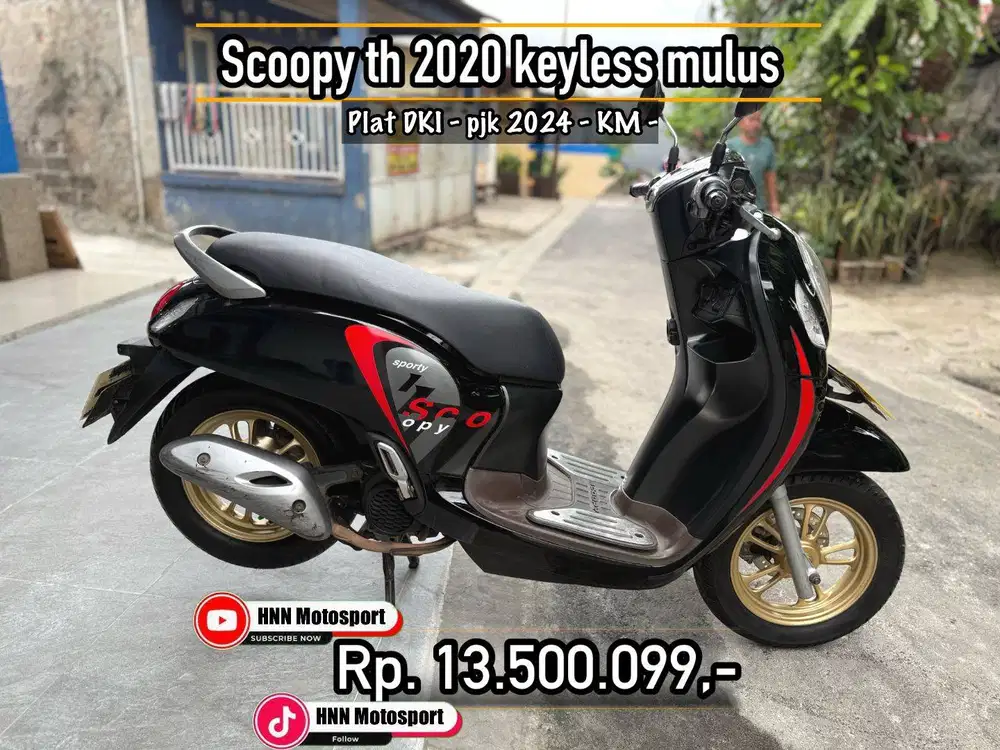 Scoopy th 2020 keyless mulus