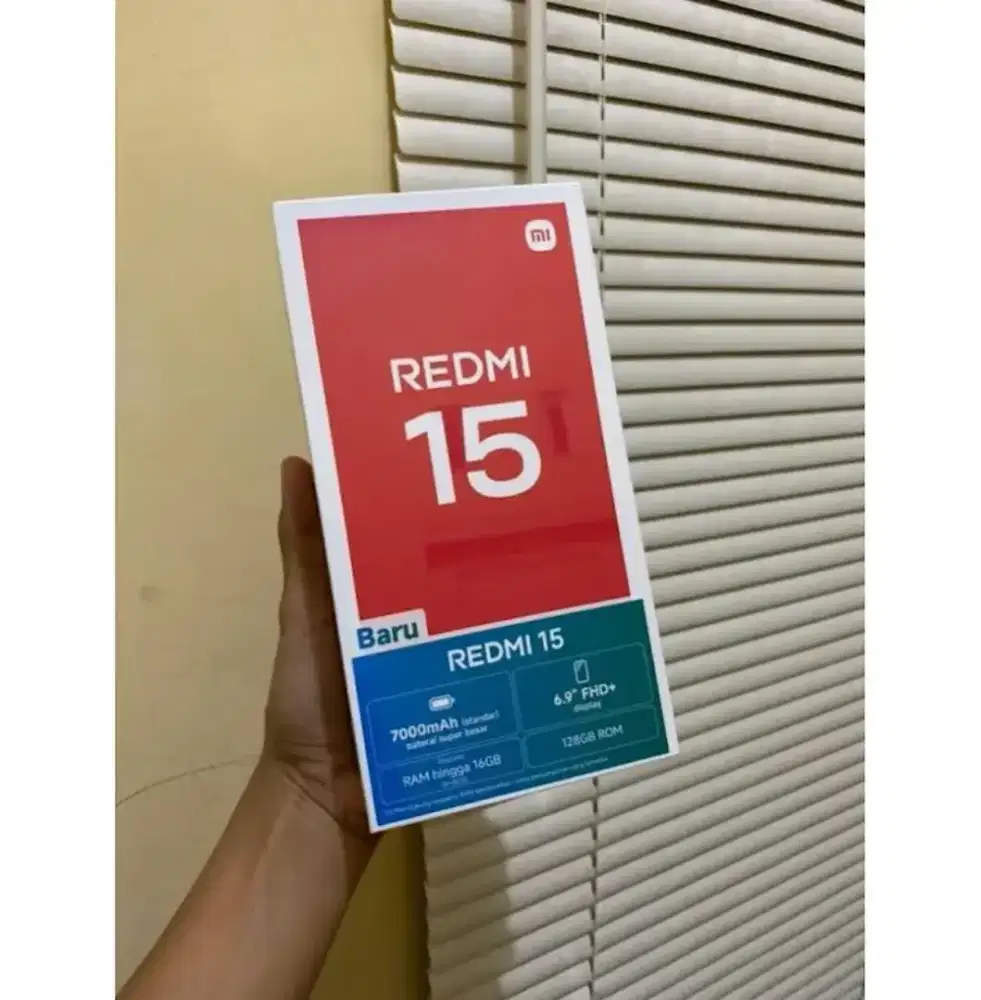 Berminat silahkan WA Xiaomi Redmi 15 NFC 8+8/128 Garansi resmi 15bln