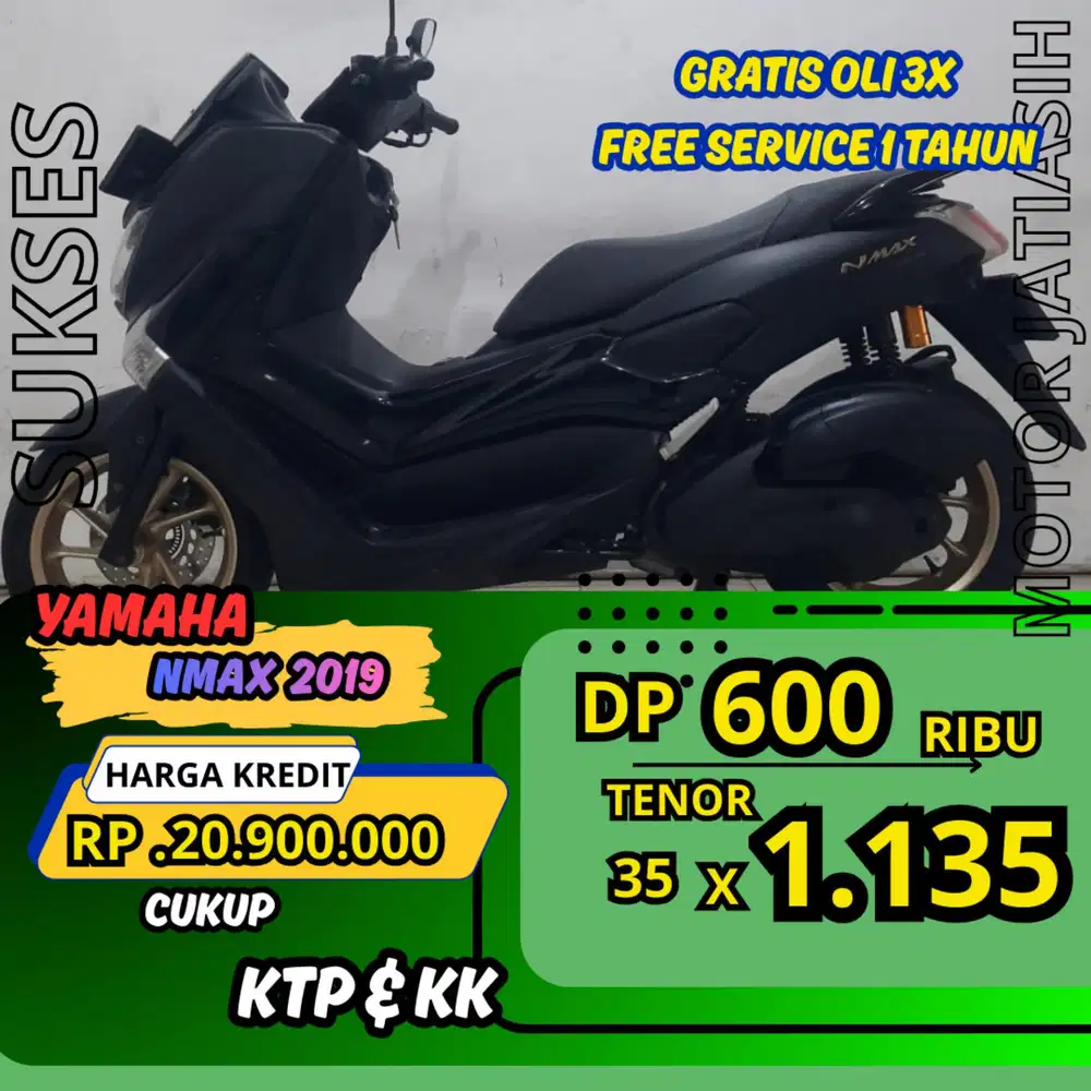 DP MURAH YAMAHA NMAX 2019 DP 600 RIBU BISA CASH/KREDIT MENGGUNAKAN CC