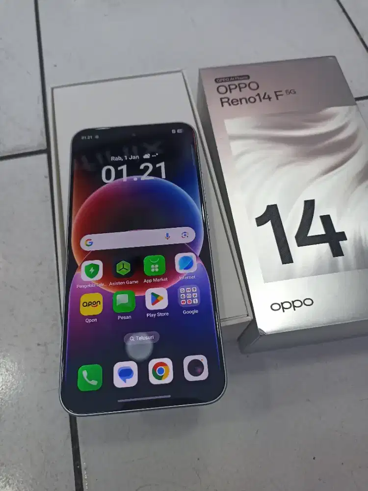 Oppo reno 14f 5g 8/256gb fullset