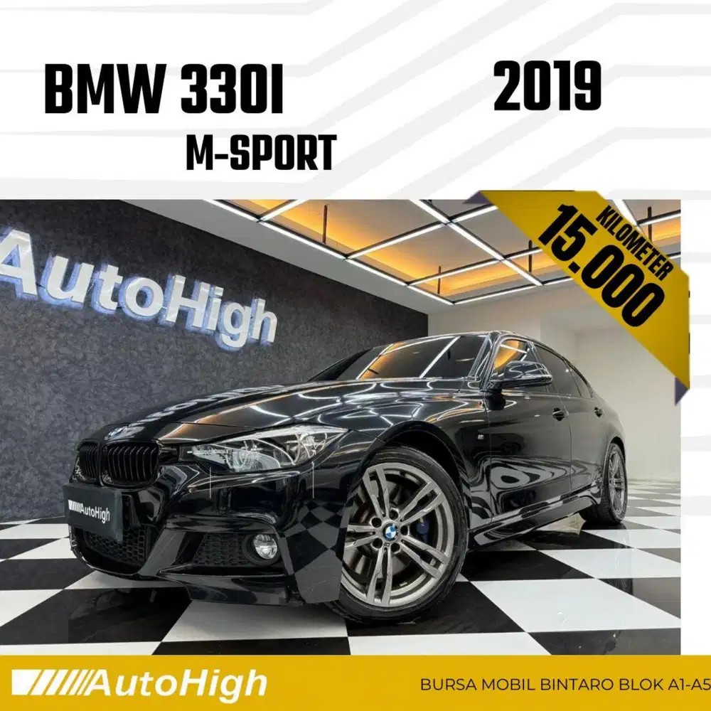 DP10% [Km15.000] 330i M-Sport Shadow 2019 Black Reg 2020 #AUTOHIGH