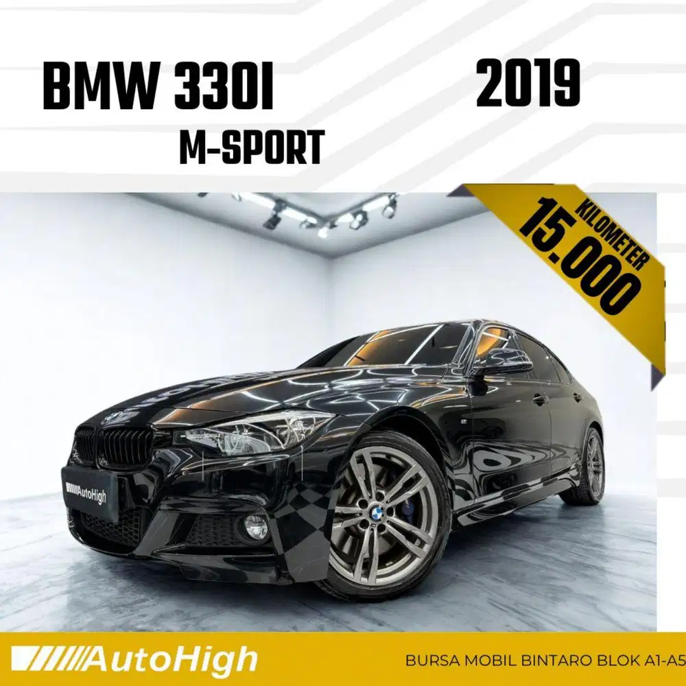 DP10% [Km15.000] 330i M-Sport Shadow 2019 Black Reg 2020 #AUTOHIGH