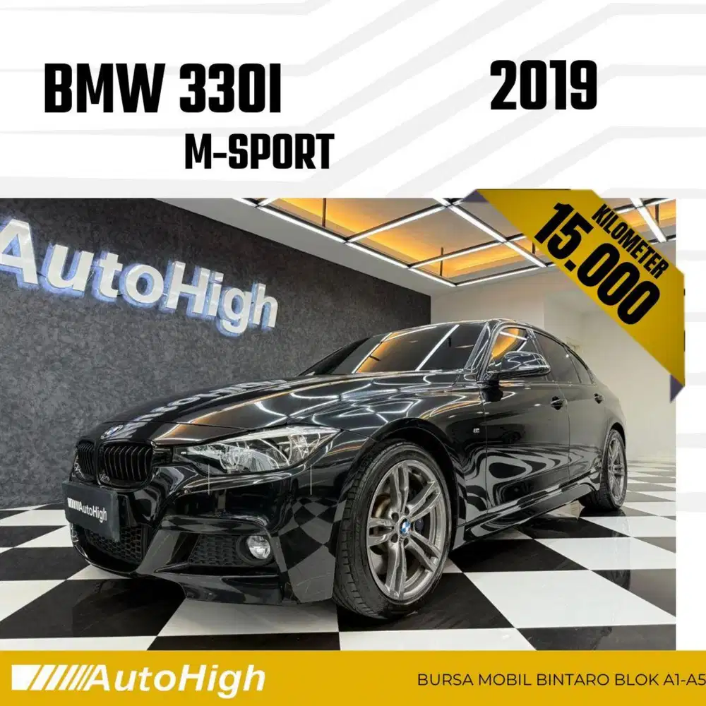 DP10% [Km15.000] 330i M-Sport Shadow 2019 Black Reg 2018 #AUTOHIGH