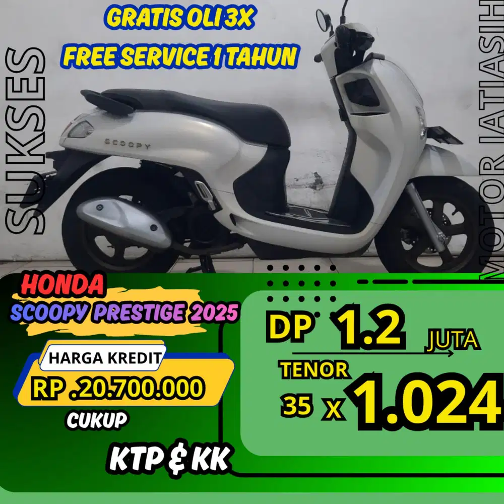 DP MURAH HONDA SCOOPY PRESTIGE 2025 DP 1.5 JUTA BISAA CASH/KREDIT