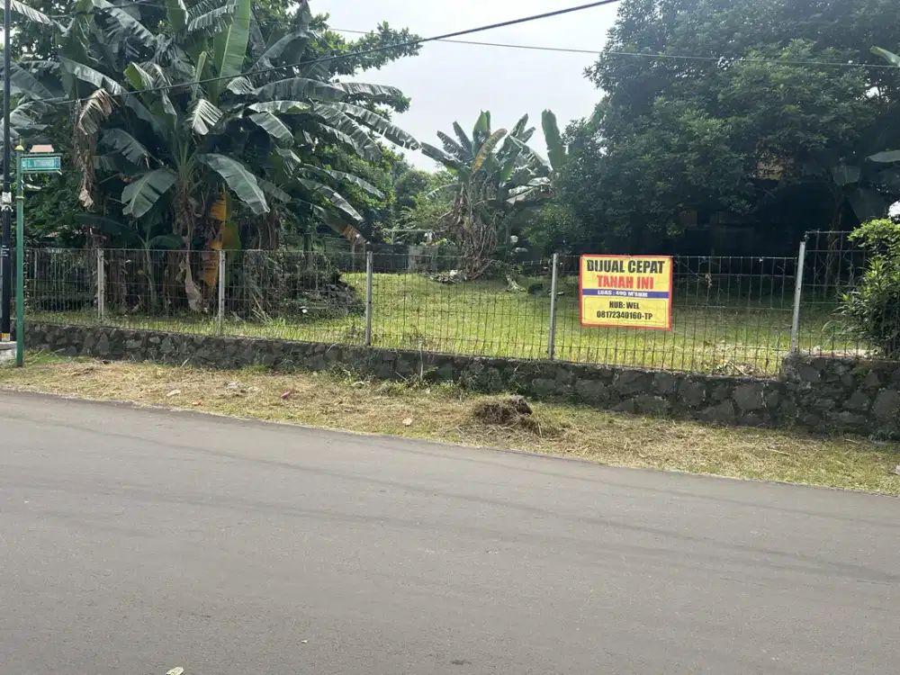 TURUN HARGA: Tanah Pinggir jalan Witanaharja pamulang