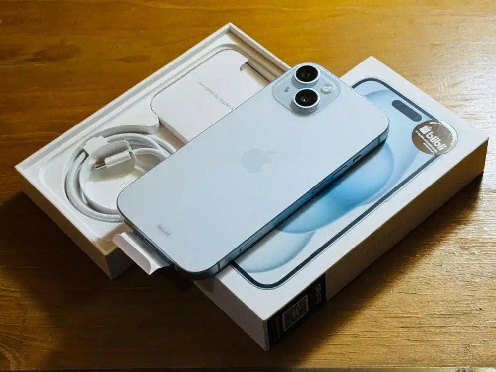 iPhone 15 128GB iBox BH100% Garansi September 2026