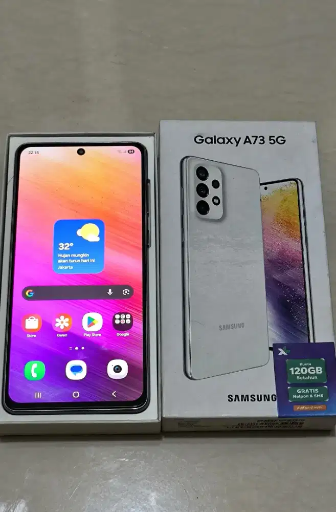 Samsung A73 NFC 12 256 SD 778 5G, lebih bagus dari A54 A55 A17 A36 A56