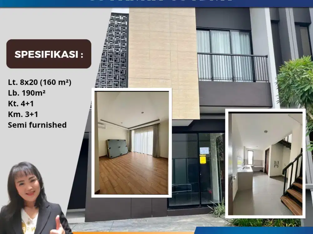 Disewakan Rumah Cluster Eldora Semi Furnished Suvarna Cikupa Tangerang