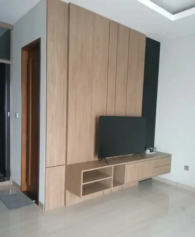 Backdrop TV Minimalis Modern | Bisa Custom Ukuran