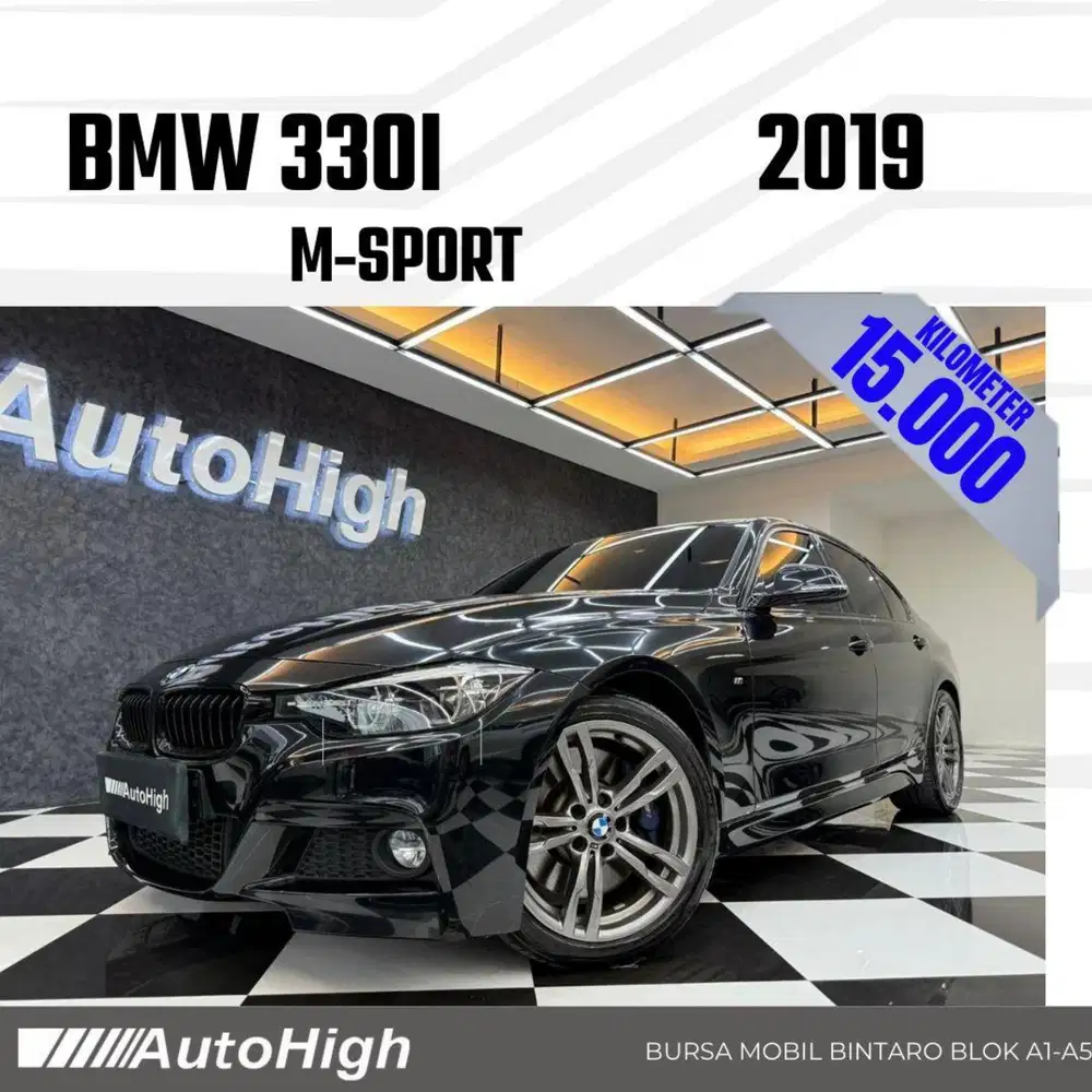 DP10% [Km15.000] 330i M-Sport Shadow 2019 Black Reg 2020 #AUTOHIGH