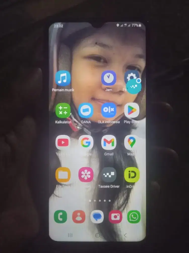 Nimpang jual hp samsung M12 apa ada nya minus casan aja dus ada