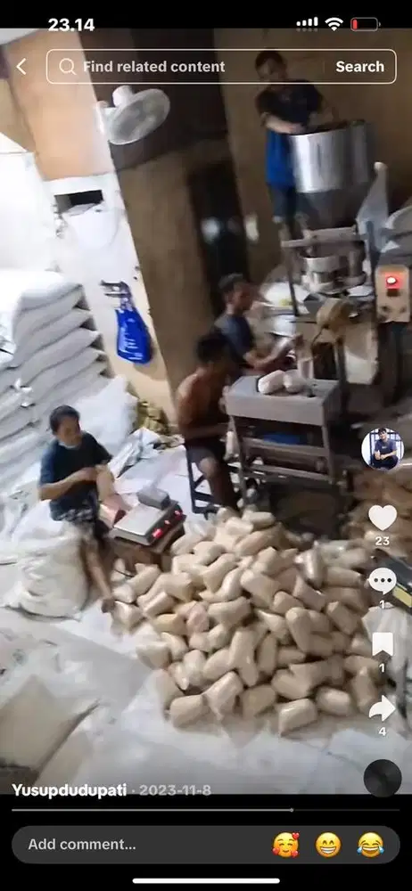 Packing gula dan sealer gula