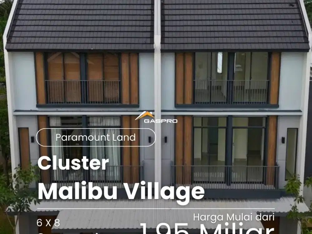 Dijual rumah dengan konsep baru @malibu village