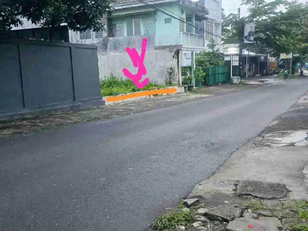 DIJUAL TANAH STRATEGIS TEPI JLN ASPAL COCOK TEMPAT USAHA DEKAT SETADION MAGUWOHARJO