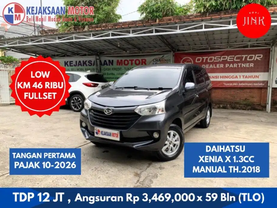 Daihatsu Xenia X 1.3cc Manual Th.2018 LOW KM 46 RIBU