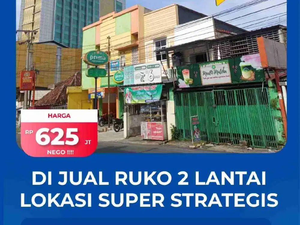 RUKO DIBELAKANG HOTEL HORISON DEPAN SWKOLAH YP UNILA DIJUAL