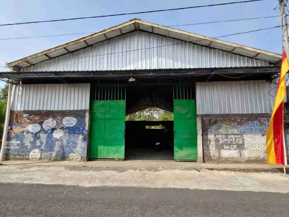 Jual Gudang siap pakai murah strategis di Wonosari Gunung Kidul
