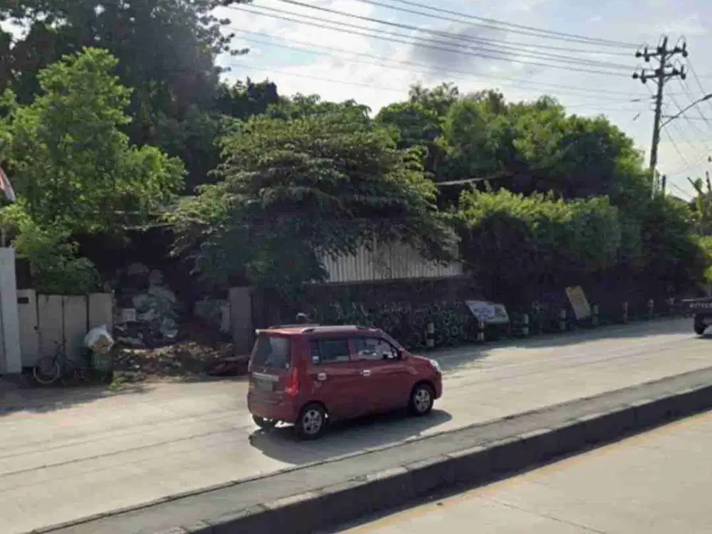 TANAH DI JALAN TUGU PINGGIR JALAN PERSIS COCOK UNTUK GUDANG ATAU USAHA