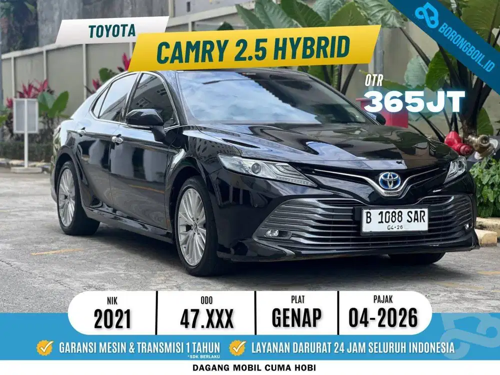 Sedan Mewah Irit | Toyota Camry Hybrid Metik 2021 Hitam