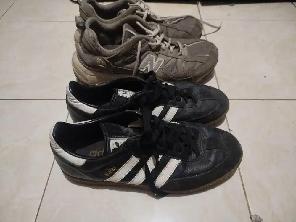Sepatu Adidas samba dan new balance 878
