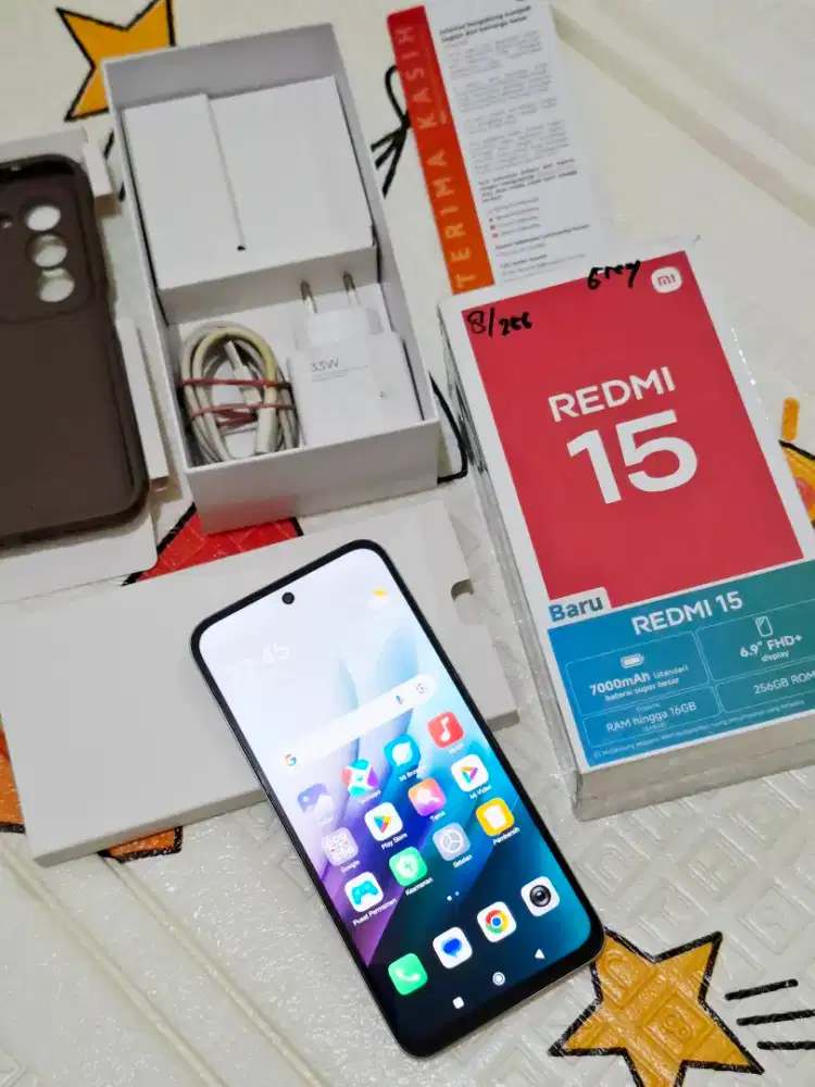 Rredmi 15 (8/256) Like New Fullset Original