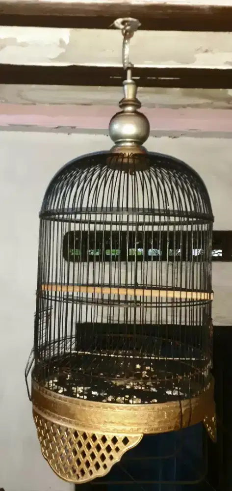 Sangkar besi kaki 3 tebal bagus siap pakai