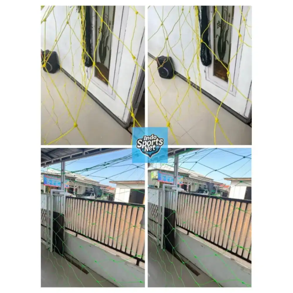 jaring dinding keliling lapangan voly tambang tali pe 2mm