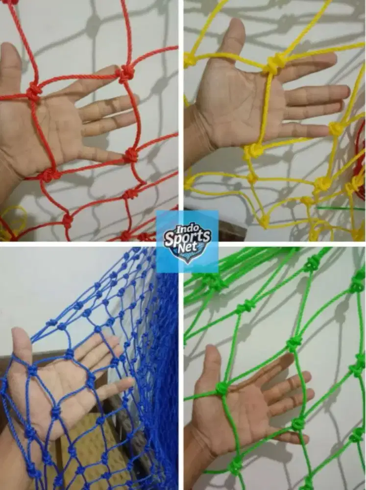 paket jaring dinding keliling lapangan futsal ukuran 16x25