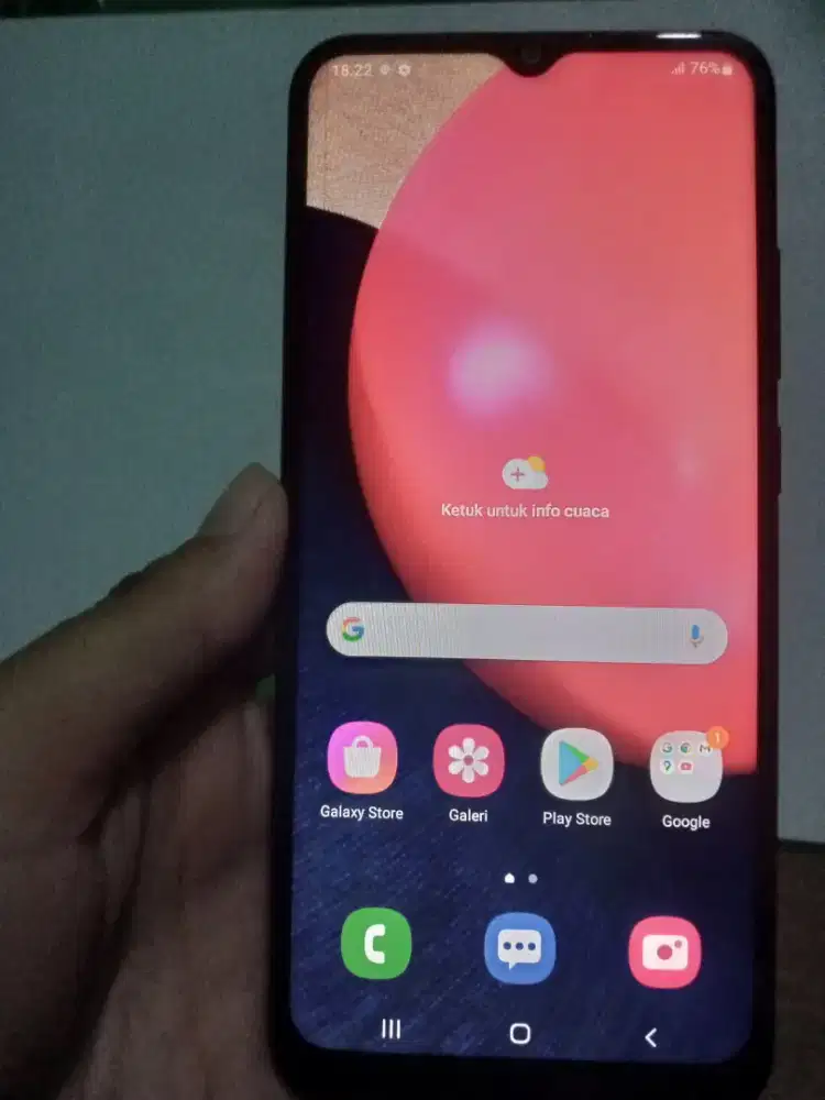 Samsung galaxy a02 ram 3 32 original ada garis di layar