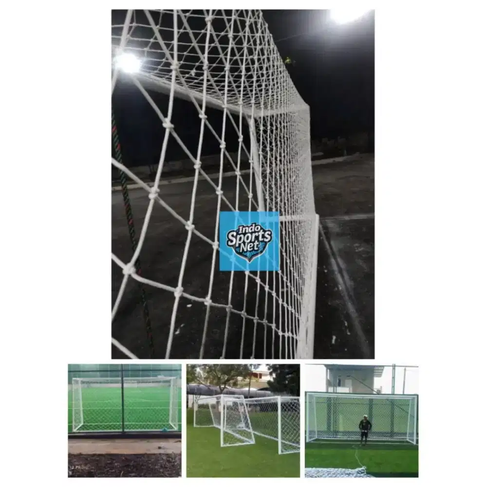 jaring gawang sepak bola//jaring gawang mini soocer 1set siap pasang