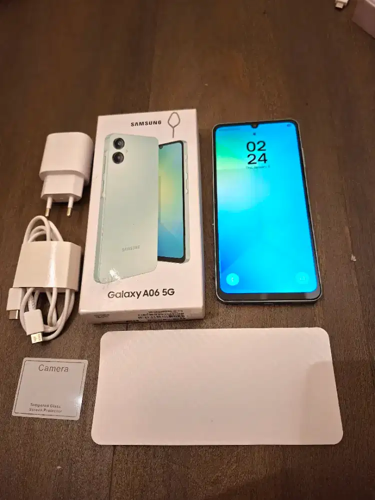Samsung A06 5G 6GB / 128GB Light Green Full-set Mulus Second Like New