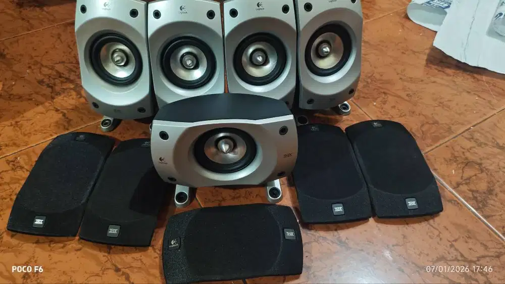 5buah speaker pasif satelit logitech Z5500