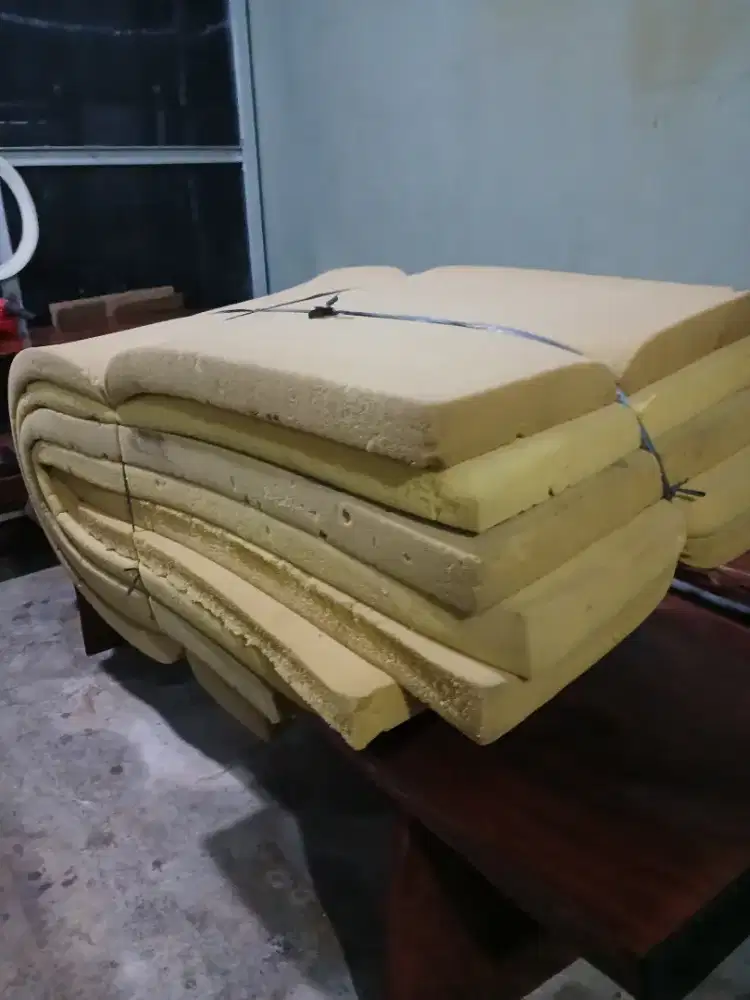 Kasur busa tanpa cover busa kuning uk single