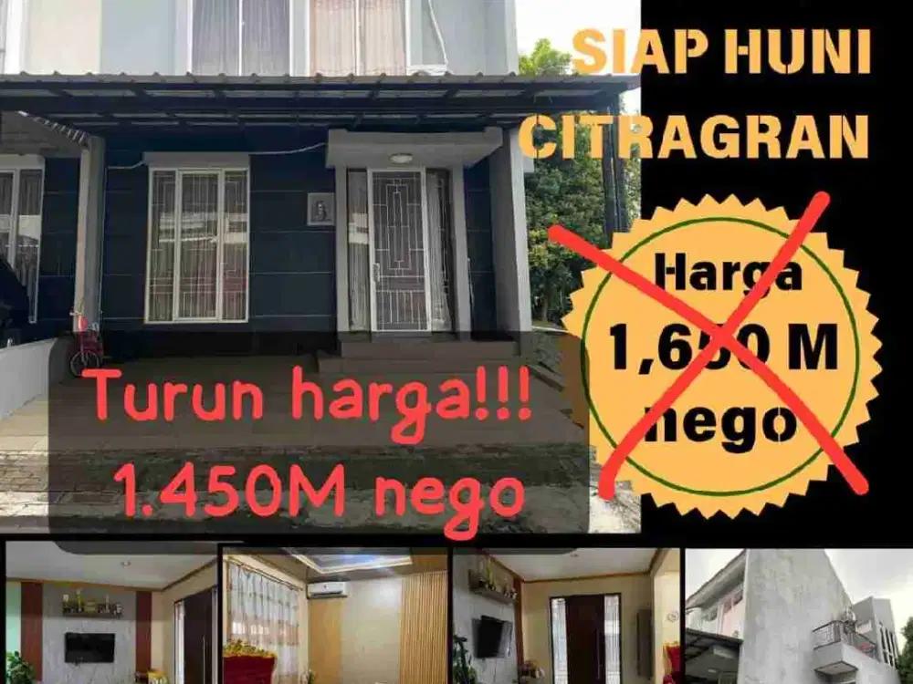 DIJUAL RUMAH HARGA TURUN CITRAGRAND CIBUBUR