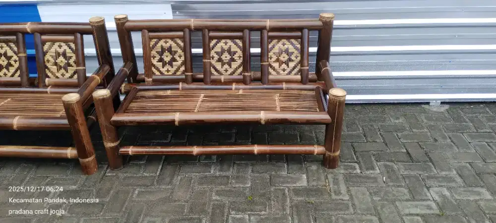 Kursi bambu sandaran 3