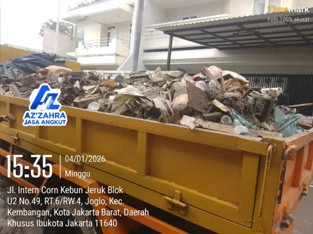 Jasa buang puing dan buang sampah