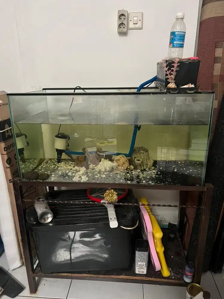 Aquarium & Rak Besi